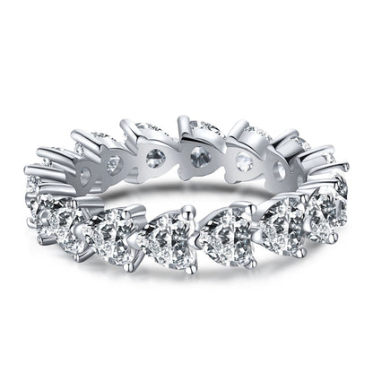 [CharmAries]0.25 Carat Radiant Romance Heart Cut Lover Ring