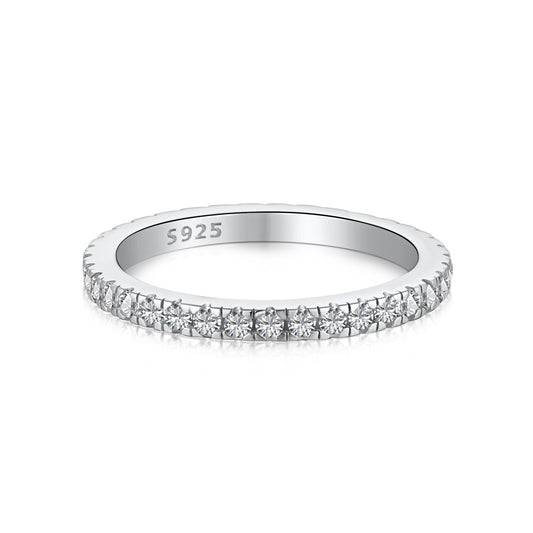 [CharmAries]Delicate Sparkling Round Cut Daily Ring