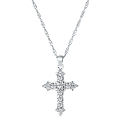 [CharmAries]Delicate Cross Shape Necklace