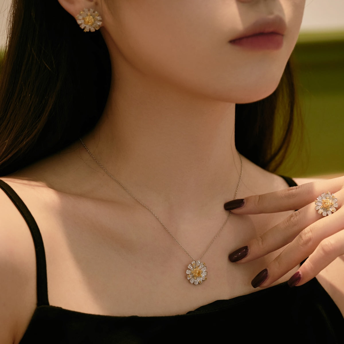 [CharmAries]Exquisite Daisy Necklace