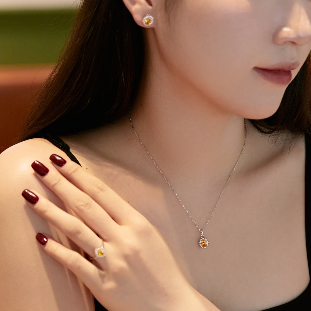 [CharmAries]Delicate Radiant Oval Cut Daily Earrings