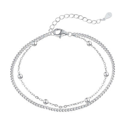 [CharmAries]Delicate Bead Double Layer Bracelet