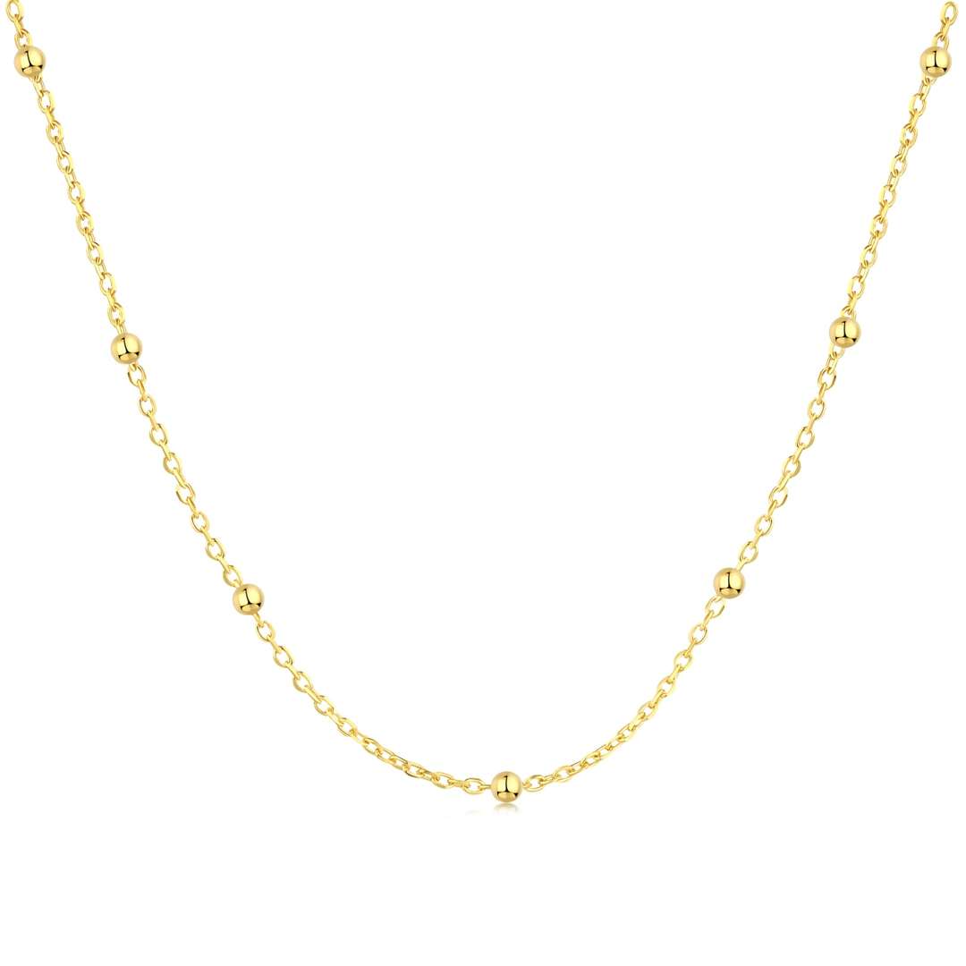 [CharmAries]Small Bead Clavicle Chain Simple Necklace