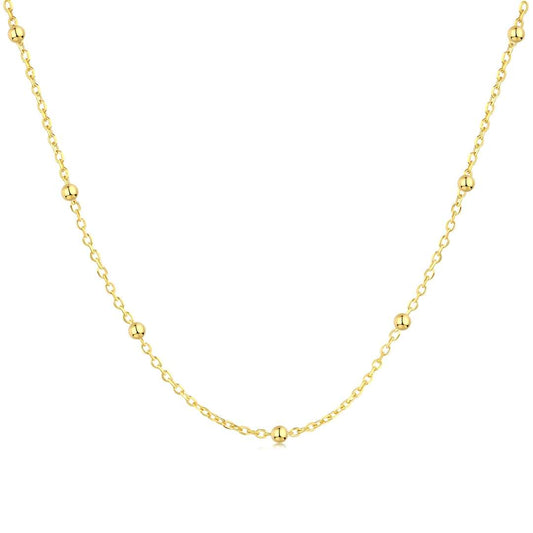 [CharmAries]Small Bead Clavicle Chain Simple Necklace