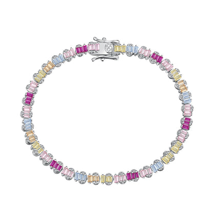 [CharmAries]Delicate Colorful Emerald Cut Party Bracelet