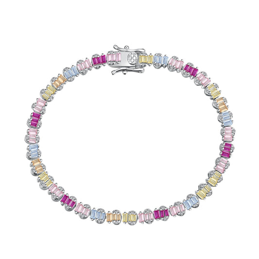 [CharmAries]Delicate Colorful Emerald Cut Party Bracelet