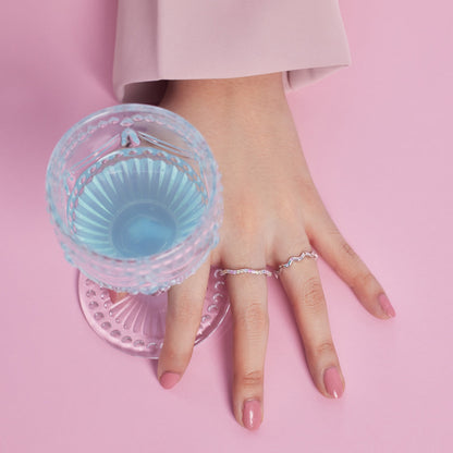 [CharmAries]Ornate Vibrant Round Cut Daily Ring