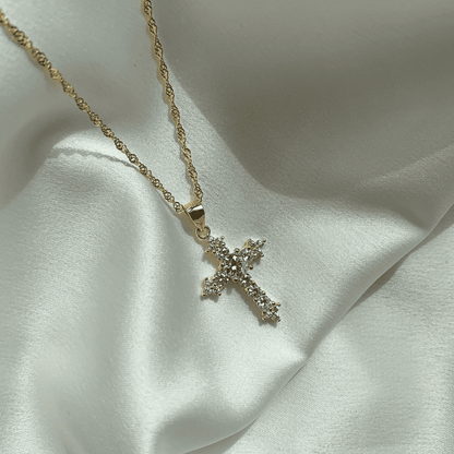 [CharmAries]Delicate Cross Shape Necklace