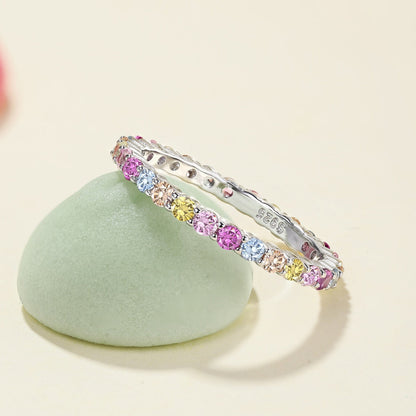 [CharmAries]Elegant Vivid Round Cut Daily Ring