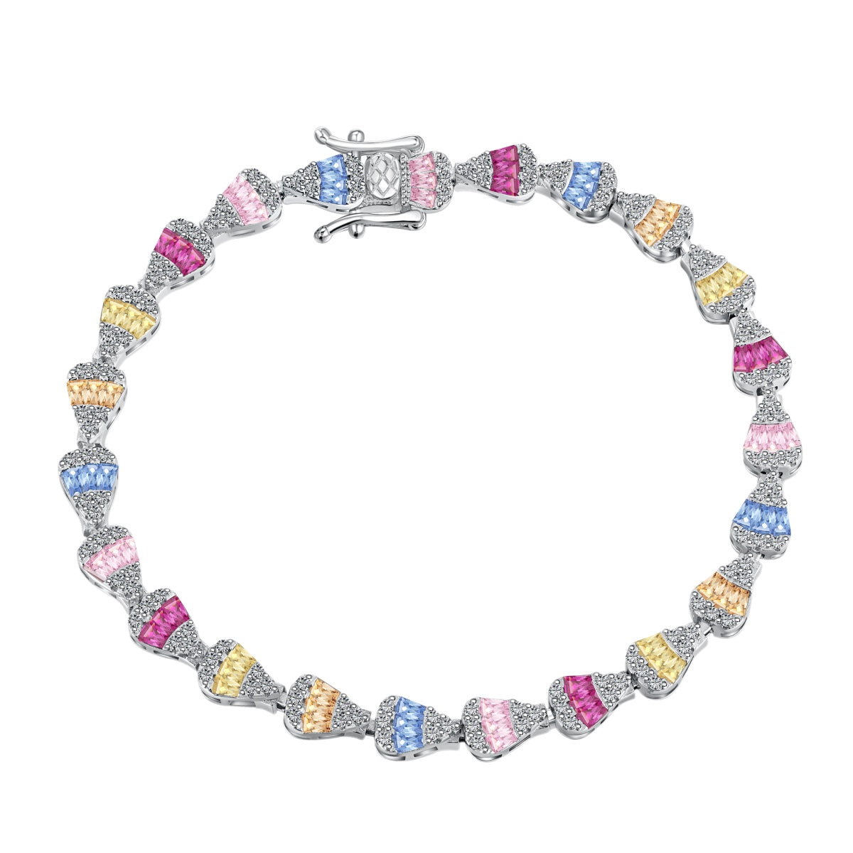 [CharmAries]Radiant Water Drop Shape Daily Bracelet