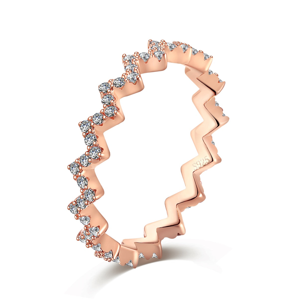 [CharmAries]Delicate Enchanting Wave Shape Daily Ring