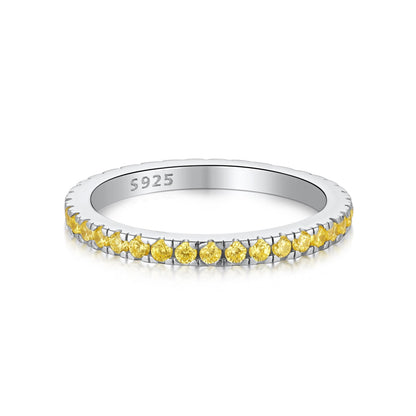 [CharmAries]Delicate Sparkling Round Cut Daily Ring