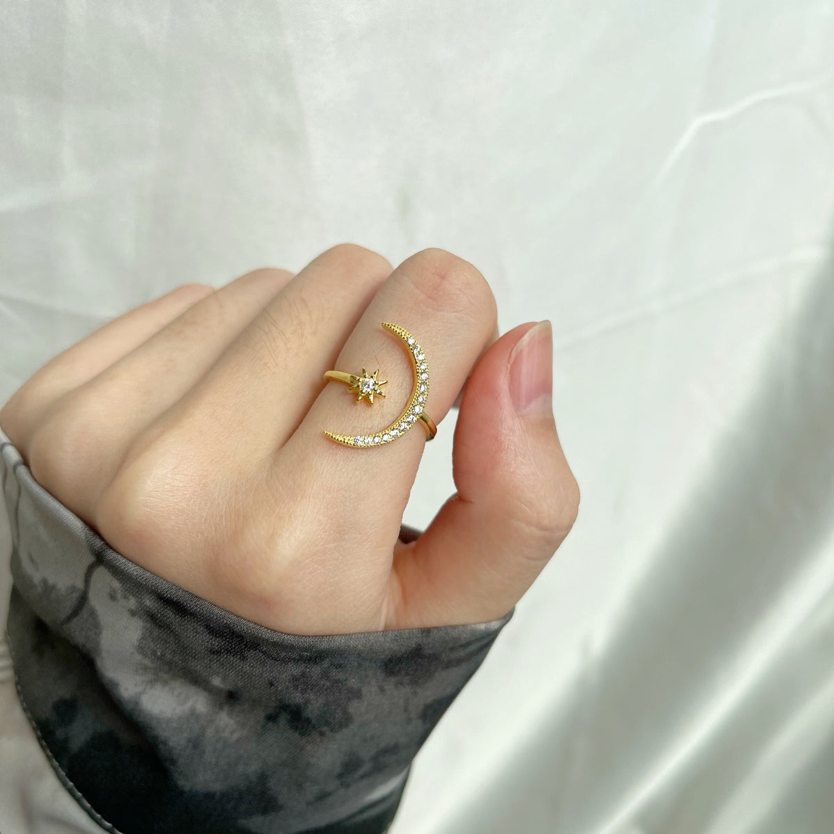 [CharmAries]Eternity Moon & Star Ring