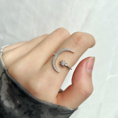 [CharmAries]Eternity Moon & Star Ring