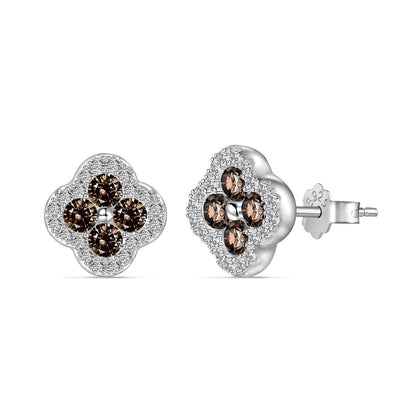 [CharmAries]Four-Leaf Clover Flower Shaped Earrings