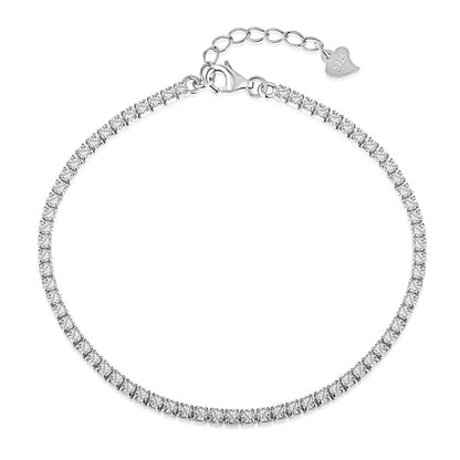 [CharmAries]Radiant Shinning Princess Cut Tennis Bracelet