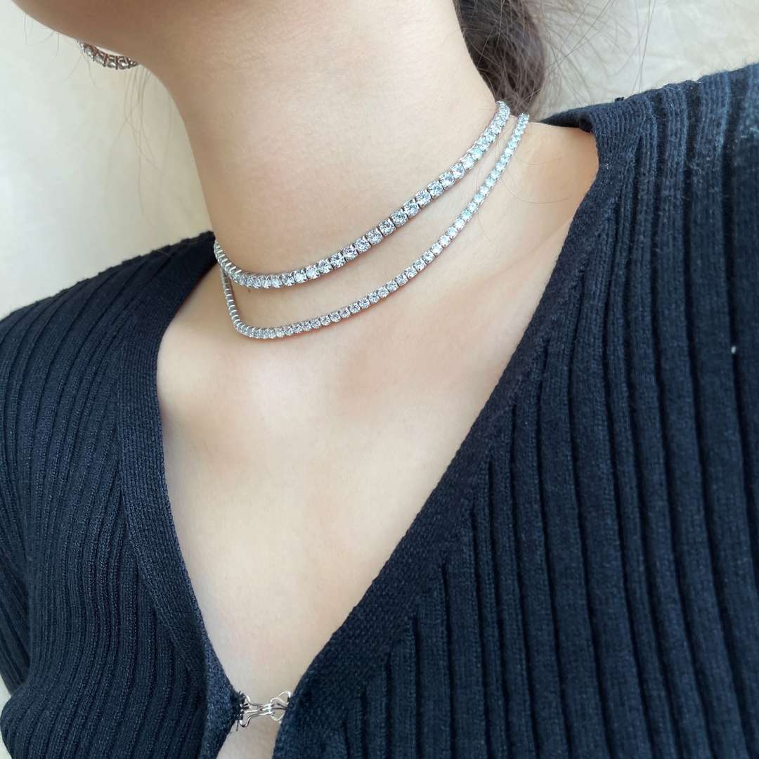 [CharmAries]Elegant Tennis Chain Necklace