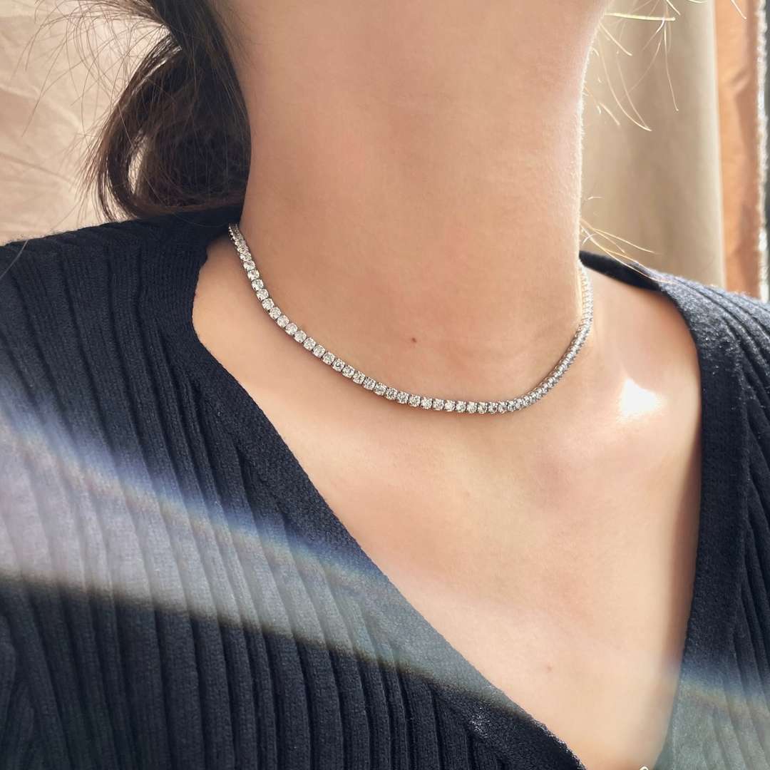 [CharmAries]Elegant Tennis Chain Necklace