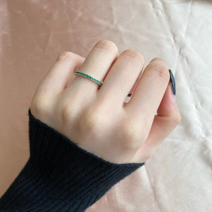 [CharmAries]Delicate Sparkling Round Cut Daily Ring