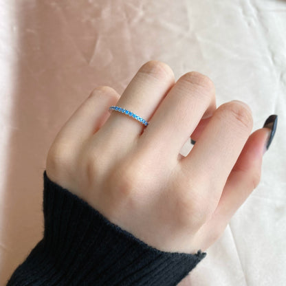 [CharmAries]Delicate Sparkling Round Cut Daily Ring