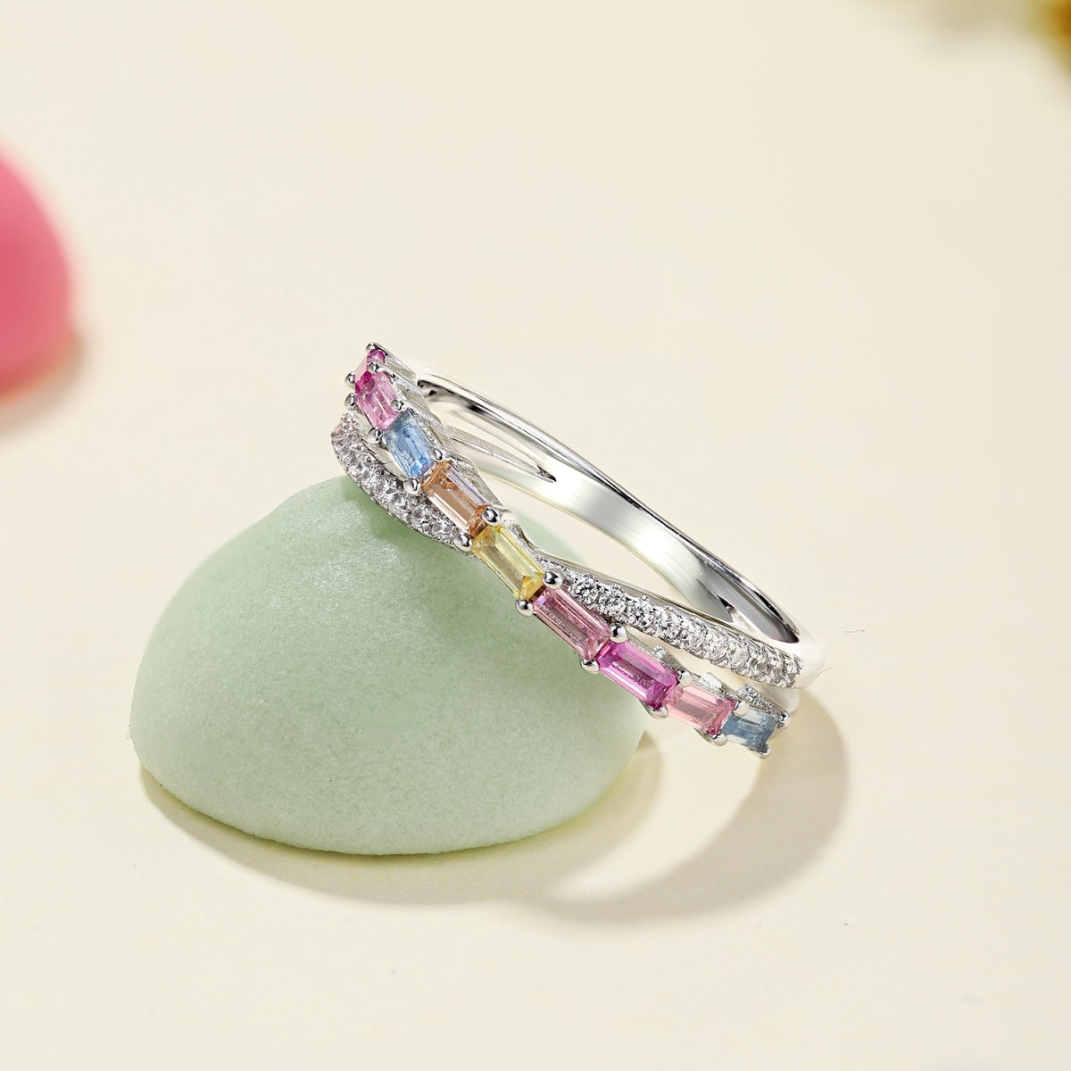 [CharmAries]Energetic Elegant Radiant Cut Party Ring