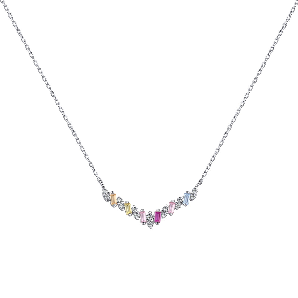 [CharmAries]Dazzling Rainbow Necklace