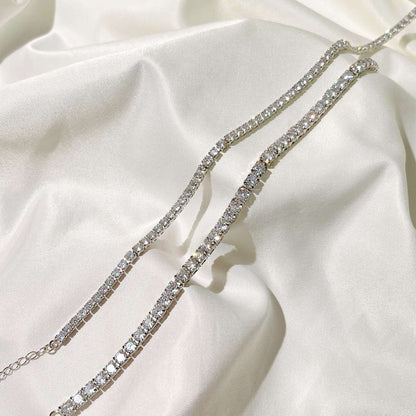 [CharmAries]Elegant Tennis Chain Necklace