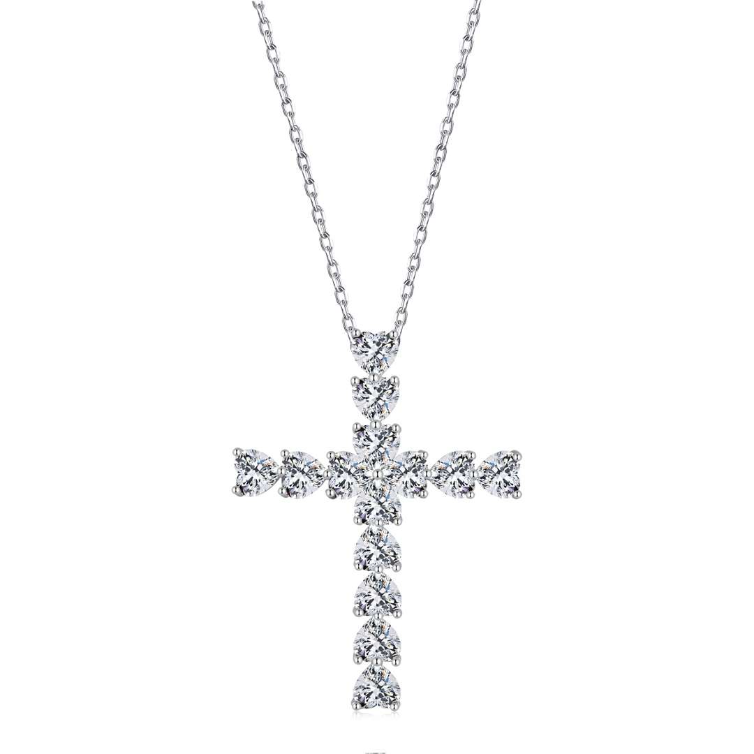 [CharmAries]Radiant Cross Shape Necklace