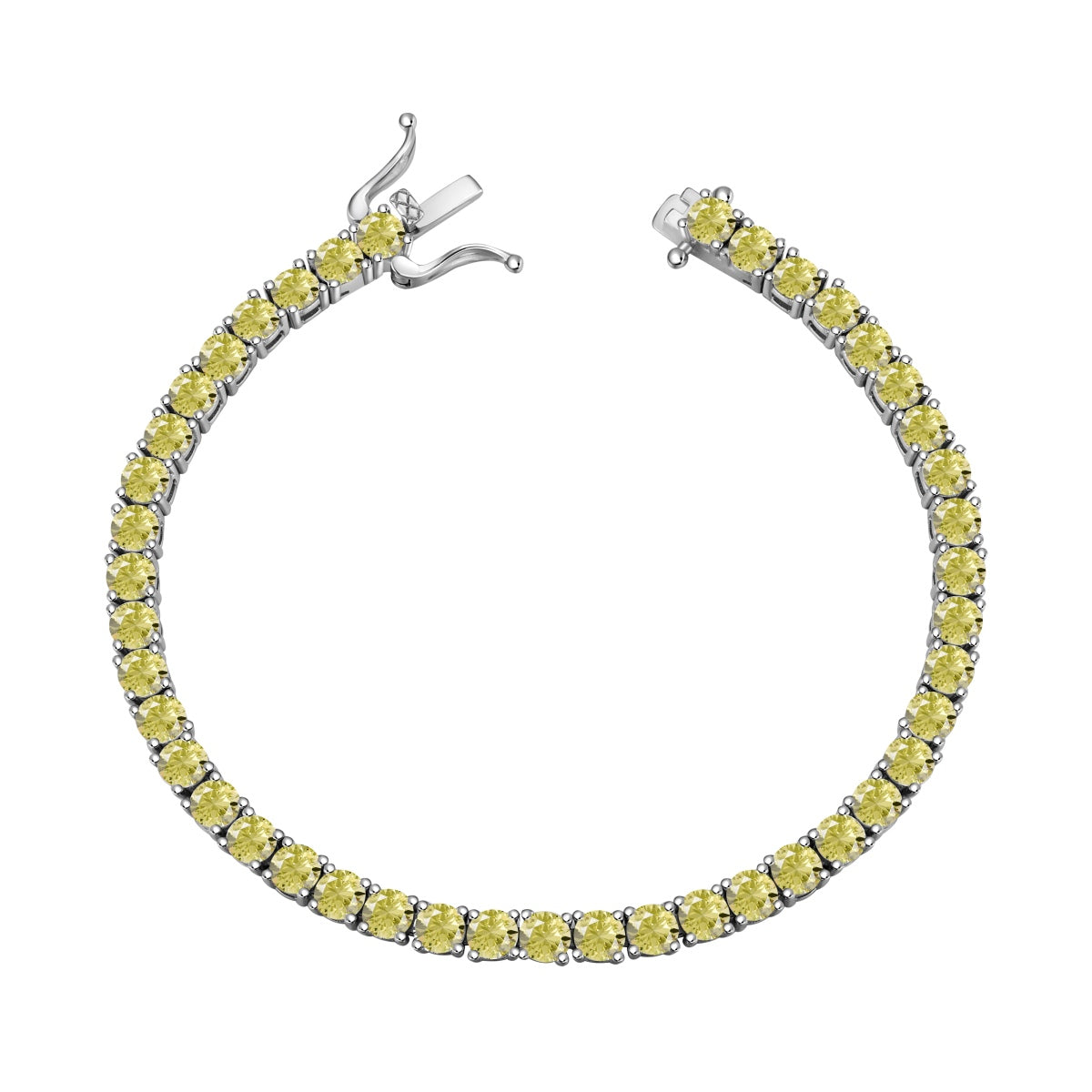 [CharmAries]Ornate Dazzling Round Cut Tennis Bracelet