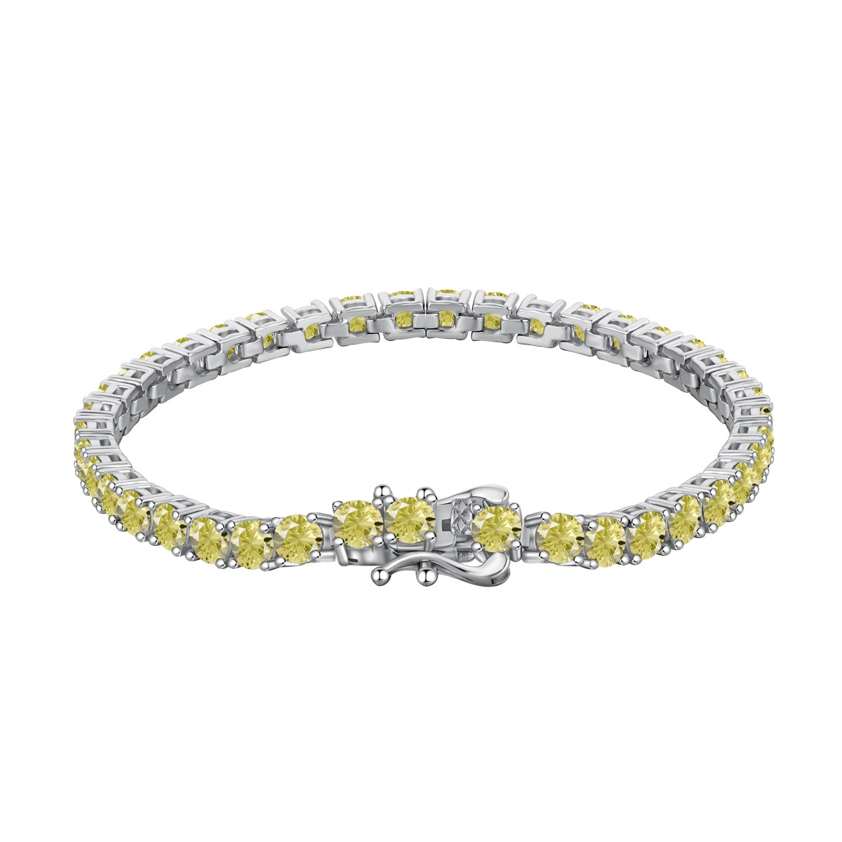 [CharmAries]Ornate Dazzling Round Cut Tennis Bracelet