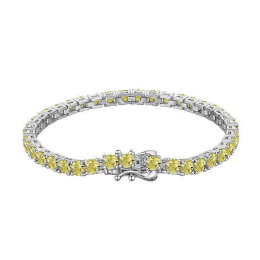 [CharmAries]Ornate Dazzling Round Cut Tennis Bracelet