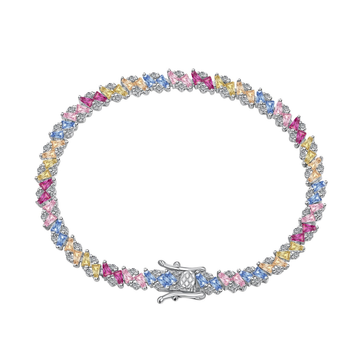 [CharmAries]Ornate Sparkling Multi Cut Party Bracelet