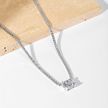 [CharmAries]4.0 Carat Elegant Radiant Cut Necklace