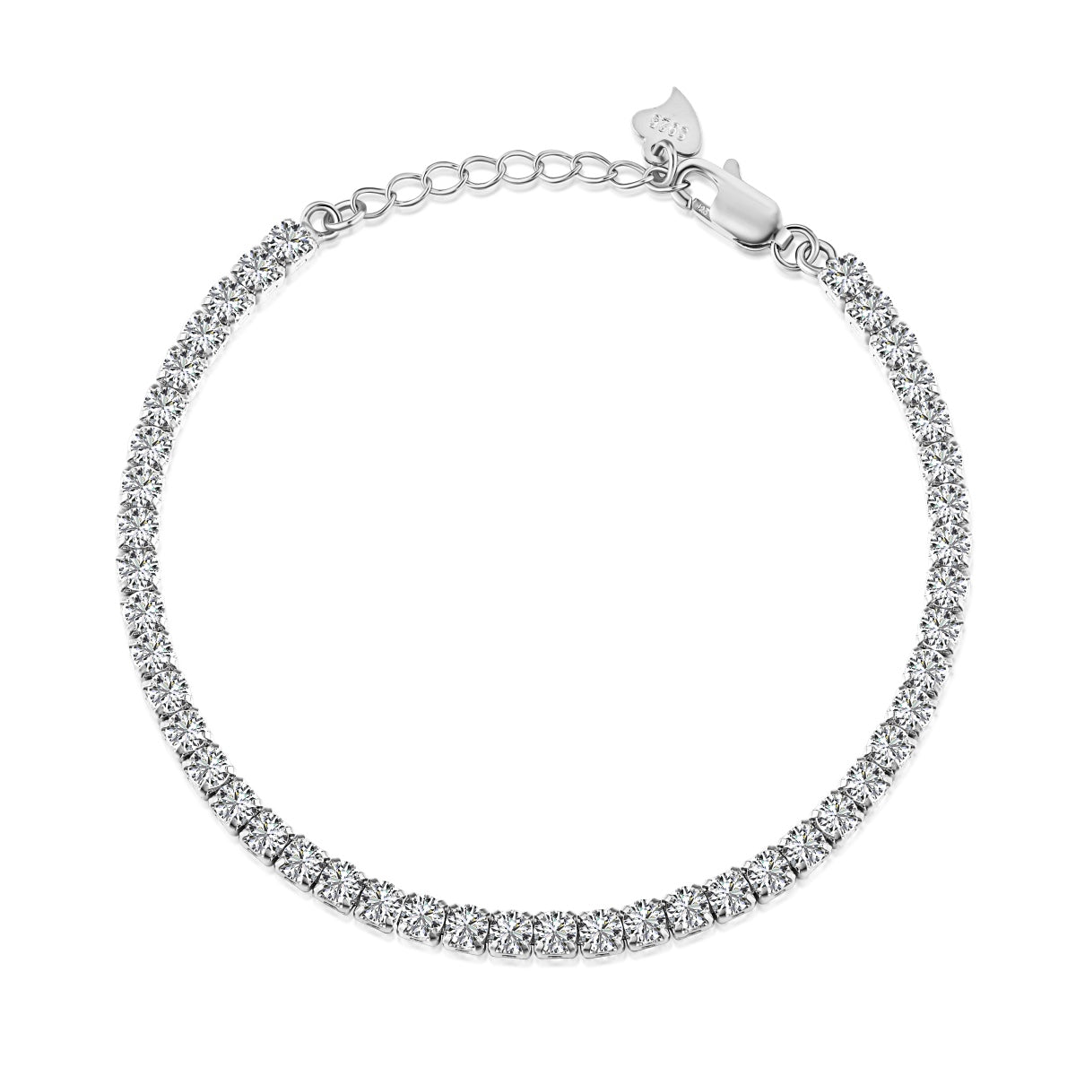 [CharmAries]Sparkling Round Cut Daily Bracelet