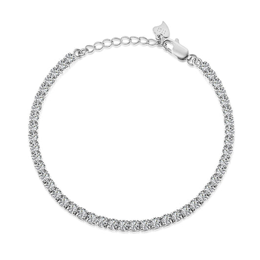 [CharmAries]Sparkling Round Cut Daily Bracelet