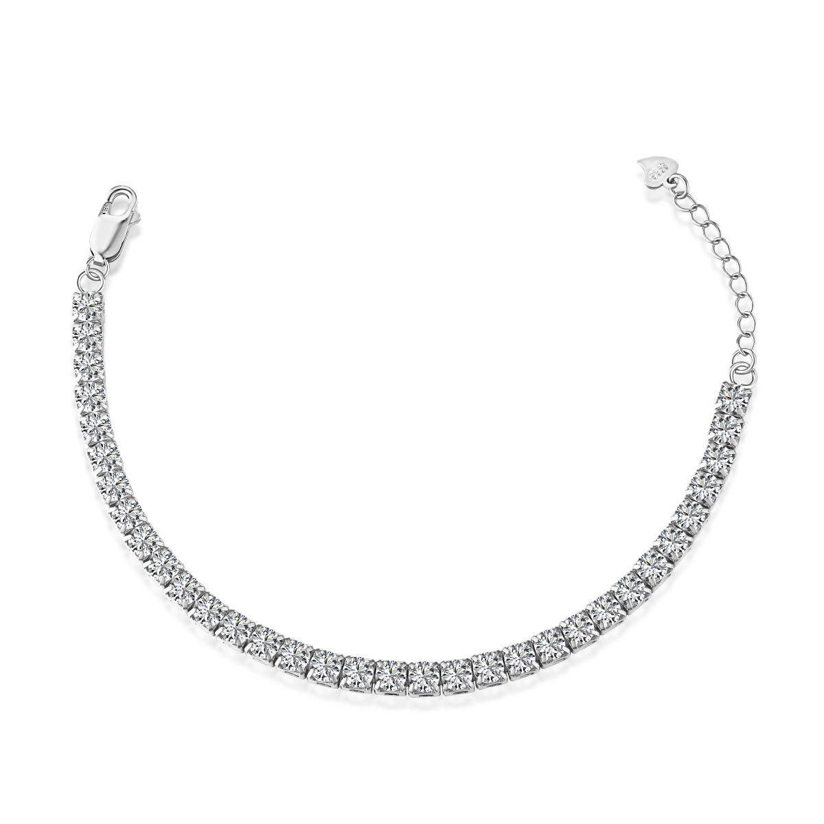 [CharmAries]Sparkling Radiant Princess Cut Tennis Bracelet