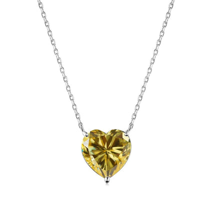 [CharmAries]6.0 carat Radiant Heart Shape Necklace