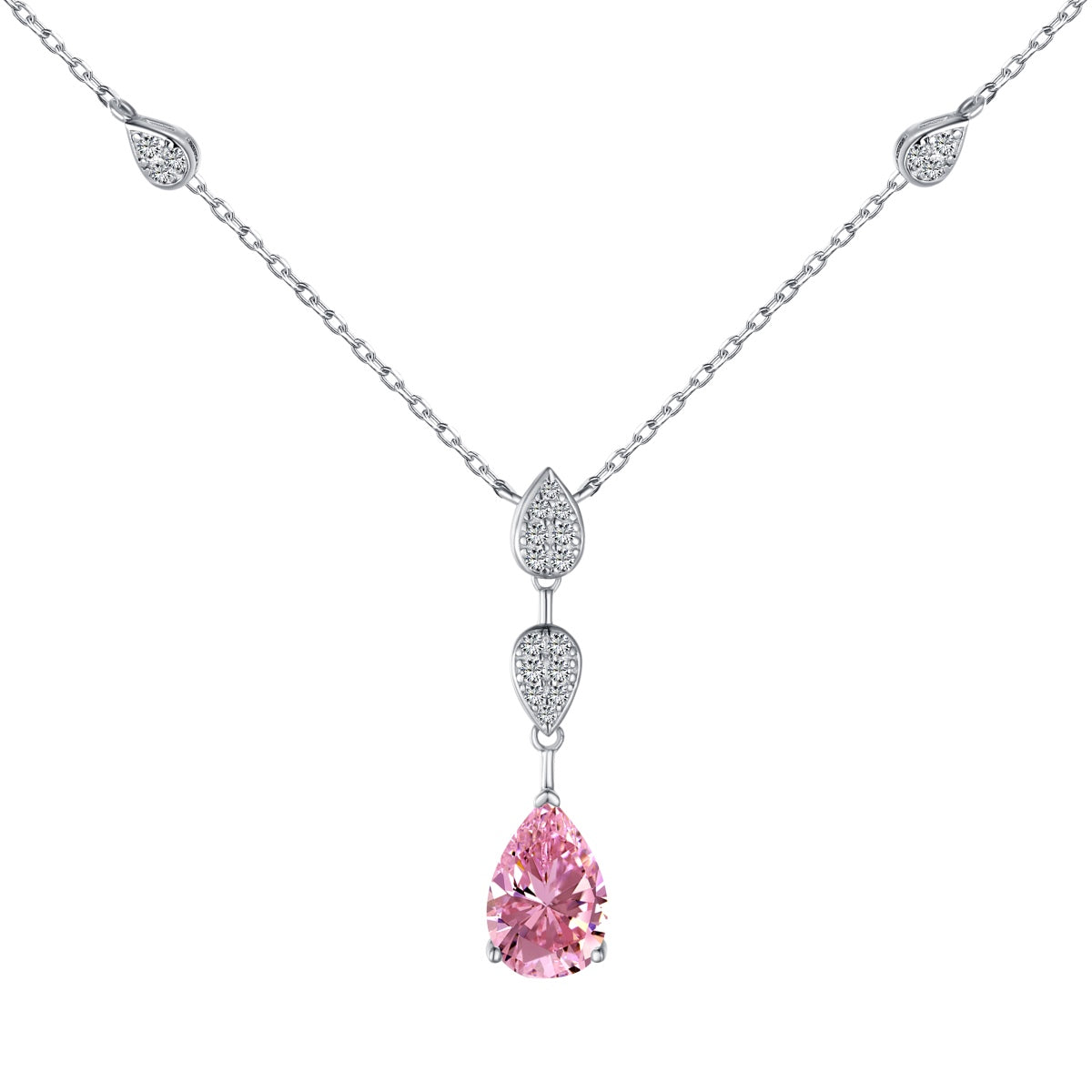 [CharmAries]Dazzling Pear Cut Necklace