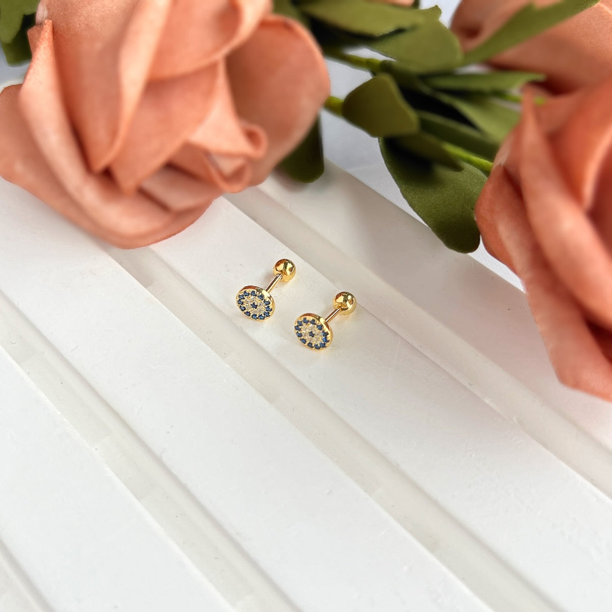 [CharmAries]Devil's Eye Ear Bone Nail Earrings