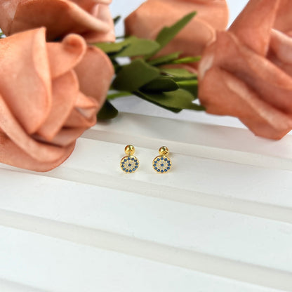 [CharmAries]Devil's Eye Ear Bone Nail Earrings