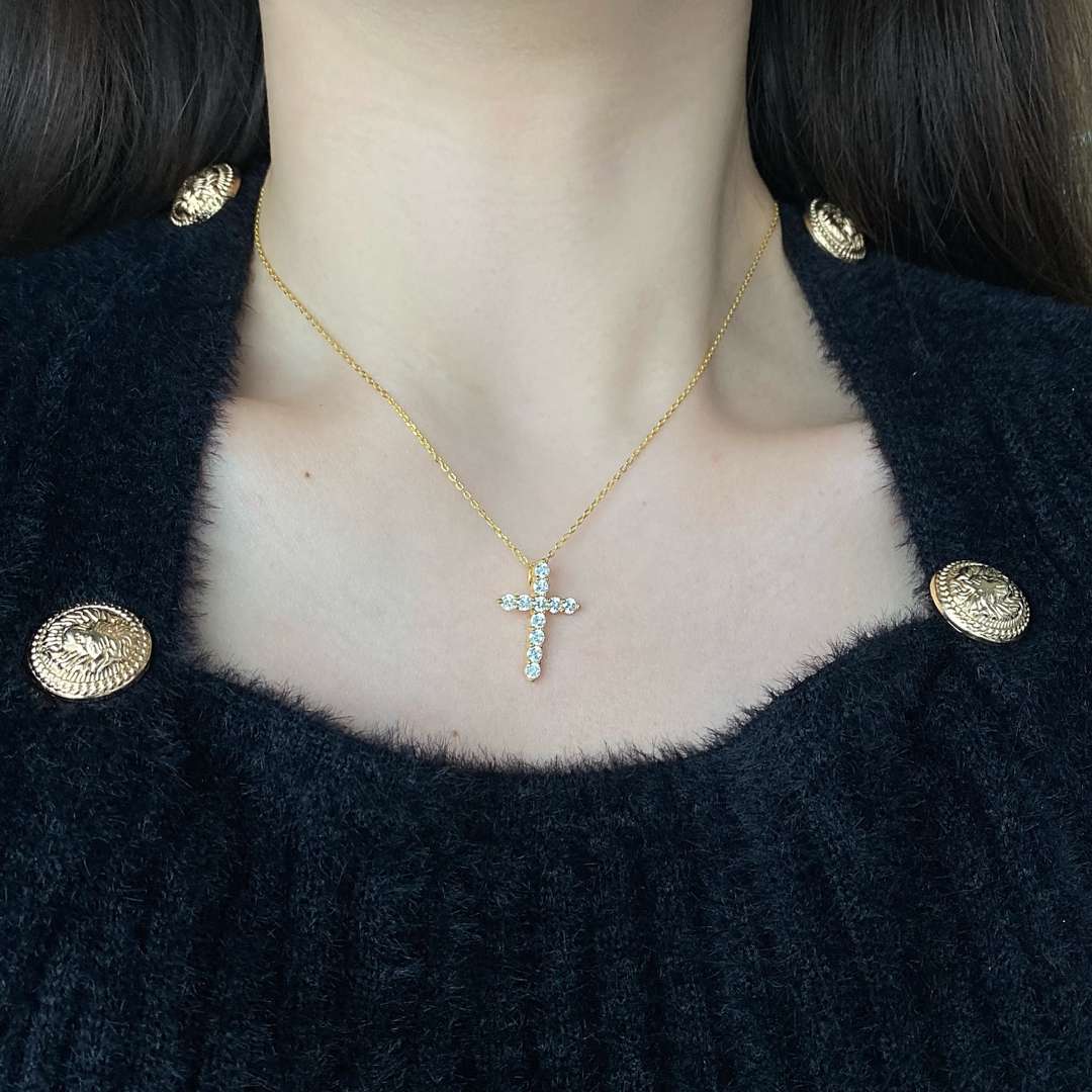 [CharmAries]Unique Cross Shape Necklace