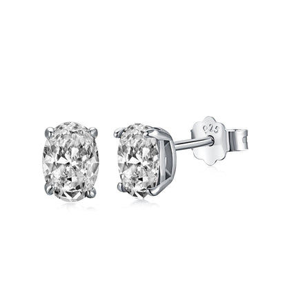 [CharmAries]Oval Classic Dignified Elegant Earrings