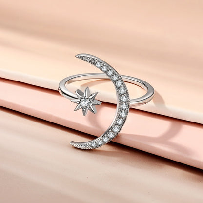 [CharmAries]Eternity Moon & Star Ring