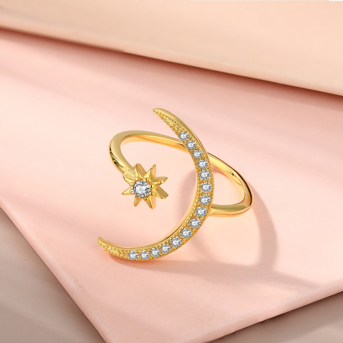 [CharmAries]Eternity Moon & Star Ring