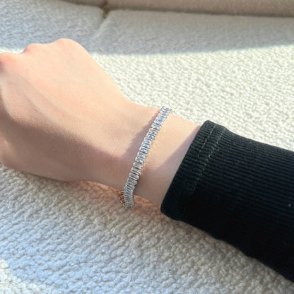 [CharmAries]Exquisite Emerald Cut Daily Bracelet