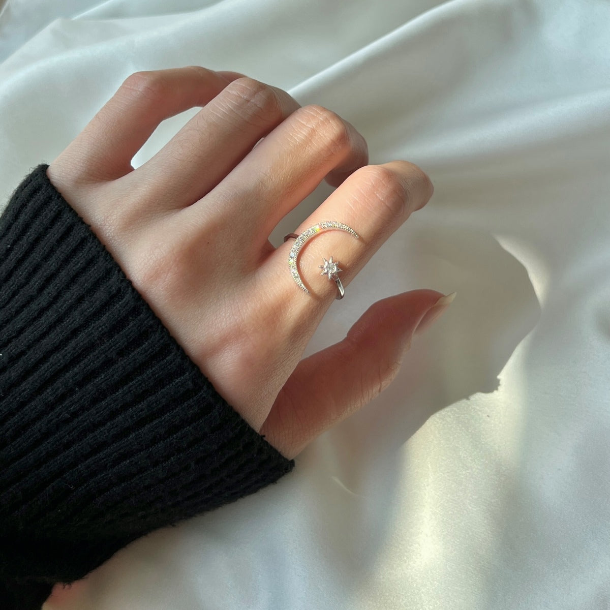 [CharmAries]Eternity Moon & Star Ring