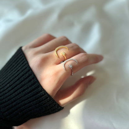 [CharmAries]Eternity Moon & Star Ring