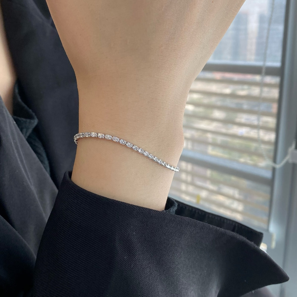 [CharmAries]Elegant Emerald Cut Daily Bracelet