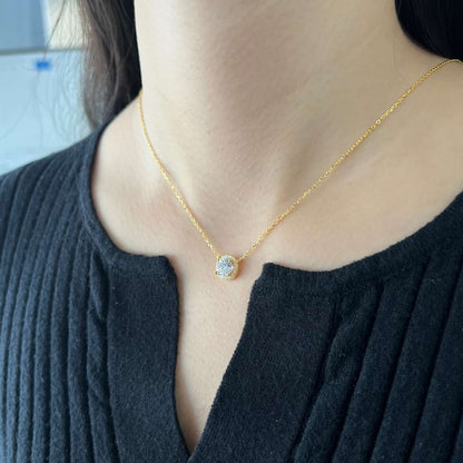 [CharmAries]Luxurious Round Cut Necklace