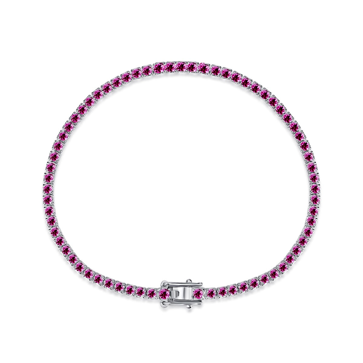 [CharmAries]Dazzling Colorful Round Cut Daily Bracelet